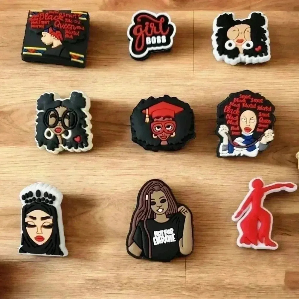 Black Girl Magic Croc Charms